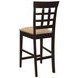 Gabriel Cappuccino Lattice Back Counter Height Stool Set of 2