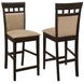 Gabriel Cappucino Closed Back Counter Height Stool Set of 2