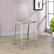 Juelia Chrome And Clear Acrylic Counter Height Stools Set of 2