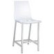 Juelia Chrome And Clear Acrylic Counter Height Stools Set of 2