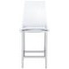 Juelia Chrome And Clear Acrylic Counter Height Stools Set of 2