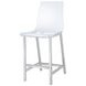 Juelia Chrome And Clear Acrylic Counter Height Stools Set of 2
