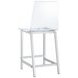 Juelia Chrome And Clear Acrylic Counter Height Stools Set of 2