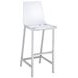 Juelia Chrome And Clear Acrylic Bar Stool Set of 2