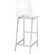 Juelia Chrome And Clear Acrylic Bar Stool Set of 2