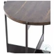 Shannon English Brown Oak Veneer End Table