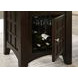 Gabriel Cappuccino Counter Height Storage Dining Table with Built-in Lazy Susan