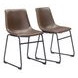 Smart Vintage Espresso Dining Chair Set of 2