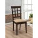 Gabriel Cappuccino Wheat Back Side Chair Set of 2