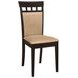 Gabriel Cappuccino Cushion Back Side Chair Set of 2