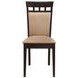 Gabriel Cappuccino Cushion Back Side Chair Set of 2