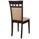 Gabriel Cappuccino Cushion Back Side Chair Set of 2