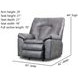 Bennett Gray Rocker Recliner