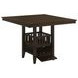 Jaden Espresso Square Counter Height Dining Table