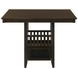 Jaden Espresso Square Counter Height Dining Table