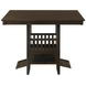 Jaden Espresso Square Counter Height Dining Table