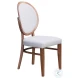 Regents Walnut And Light Gray Dining Chair Set Of 2