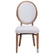 Regents Walnut And Light Gray Dining Chair Set Of 2