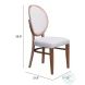 Regents Walnut And Light Gray Dining Chair Set Of 2