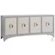 Studio Designs Soft Dove Gray Newbury Park Raffia TV Stand