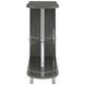Adolfo Glossy Grey And Clear Bar Table
