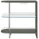 Adolfo Glossy Grey And Clear Bar Table
