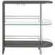 Adolfo Glossy Grey And Clear Bar Table