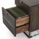 Kelby Vintage Brown 2 Drawer Filing Cabinet