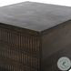 Kelby Carved Vintage Brown Square Bunching Table with Storage