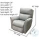 Stardust Network Grey Rocker Recliner