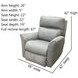 Stardust Network Grey Rocker Recliner