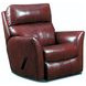 Stardust Crimson Leather Rocker Recliner