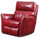 Stardust Red Leather Rocker Recliner