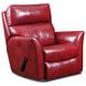 Stardust Red Leather Rocker Recliner