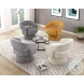 Upton Dark Gray Swivel Chair