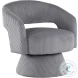 Upton Dark Gray Swivel Chair