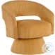 Upton Yellow Swivel Chair