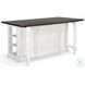 Autumn Echo White 13" Drop Leaf Kitchen Island