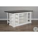 Autumn Echo White 13" Drop Leaf Kitchen Island