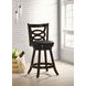 Calecita Cappuccino Upholstered Seat Swivel Counter Height Stool Set of 2