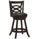 Calecita Cappuccino Upholstered Seat Swivel Counter Height Stool Set of 2