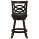 Calecita Cappuccino Upholstered Seat Swivel Counter Height Stool Set of 2