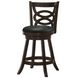 Calecita Cappuccino Upholstered Seat Swivel Counter Height Stool Set of 2