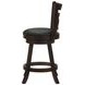 Calecita Cappuccino Upholstered Seat Swivel Counter Height Stool Set of 2