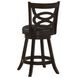 Calecita Cappuccino Upholstered Seat Swivel Counter Height Stool Set of 2