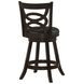 Calecita Cappuccino Upholstered Seat Swivel Counter Height Stool Set of 2