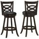 Calecita Cappuccino Upholstered Seat Swivel Bar Stool Set of 2