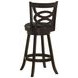 Calecita Cappuccino Upholstered Seat Swivel Bar Stool Set of 2