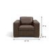 Inglewood Vintage Brown Cigar Leather Upholstered Accent Chair