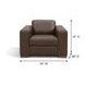 Inglewood Vintage Brown Cigar Leather Upholstered Accent Chair